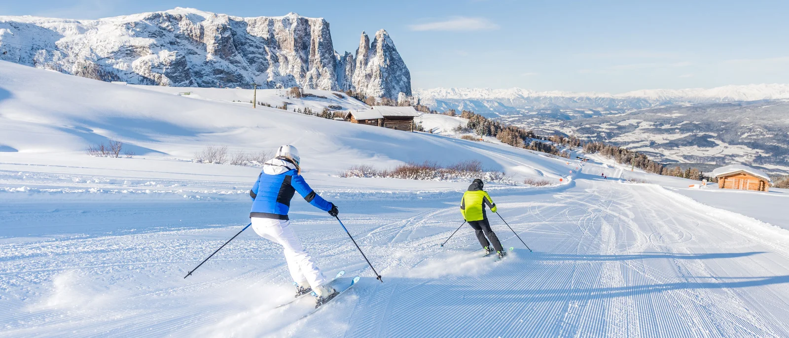 Ab auf die Seiser Alm, in den größten Snowpark Südtirols!